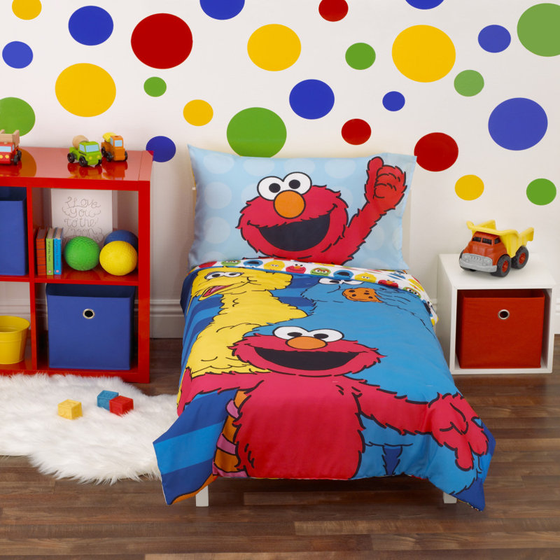 Sesame Street NoJo Sesame Street Best Friends 4 Piece Toddler Bedding ...